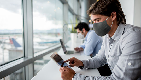 Departure lounge: Several countries are now demanding proof of negative Covid tests prior to travelers arriving at their borders. Image:Departure lounge: Several countries are now demanding proof of negative Covid tests prior to travelers arriving at their borders.