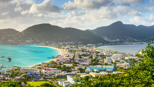 Philipsburg, the capital of Sint Maarten. Image: Getty Images Image:Philipsburg, the capital of Sint Maarten. Image: Getty Images