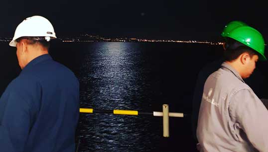 Crew at work on a cruisehip at night. Image: Nautilus 2020 photocompetition entry by member Voirrey Blount. Image:Crew at work on a cruisehip at night. Image: Nautilus 2020 photocompetition entry by member Voirrey Blount.
