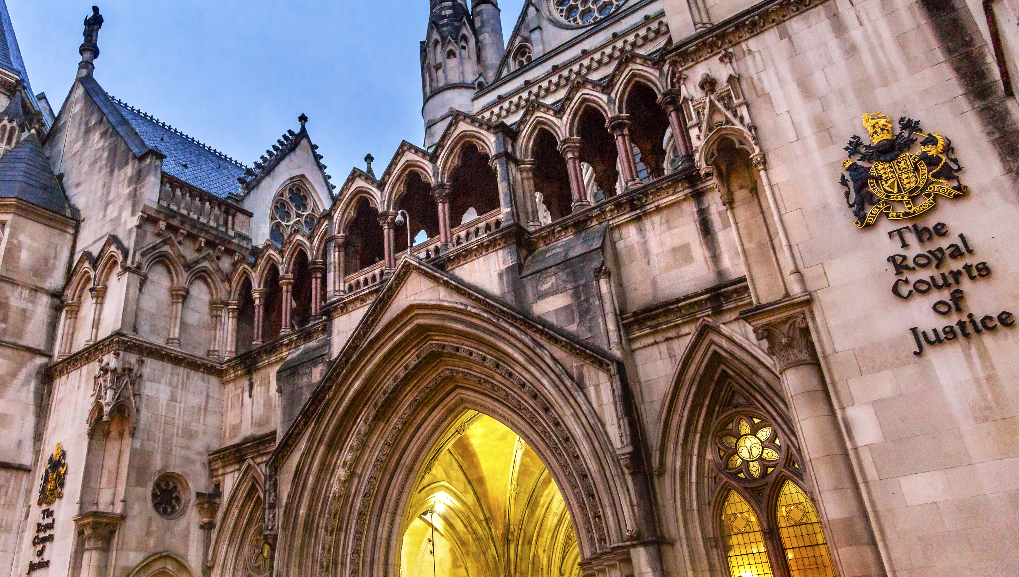 The Royal Courts of Justice in London. Image:The Royal Courts of Justice in London.