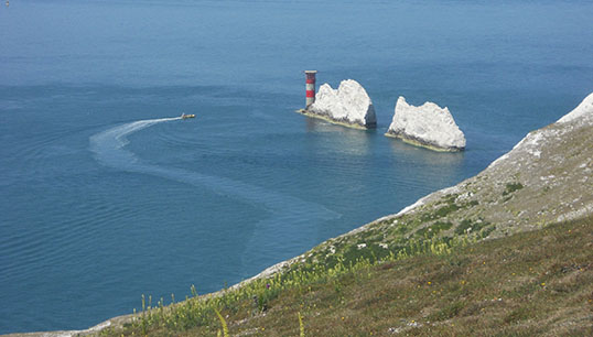 Schoolchildren on the Isle of Wight are taking part in a maritime curriculum pilot which includes studying coastal erosion close to home. Image of The Needles: ITookSomePhotos / Wikimedia Commons Image:Schoolchildren on the Isle of Wight are taking part in a maritime curriculum pilot which includes studying coastal erosion close to home. Image of The Needles: ITookSomePhotos / Wikimedia Commons