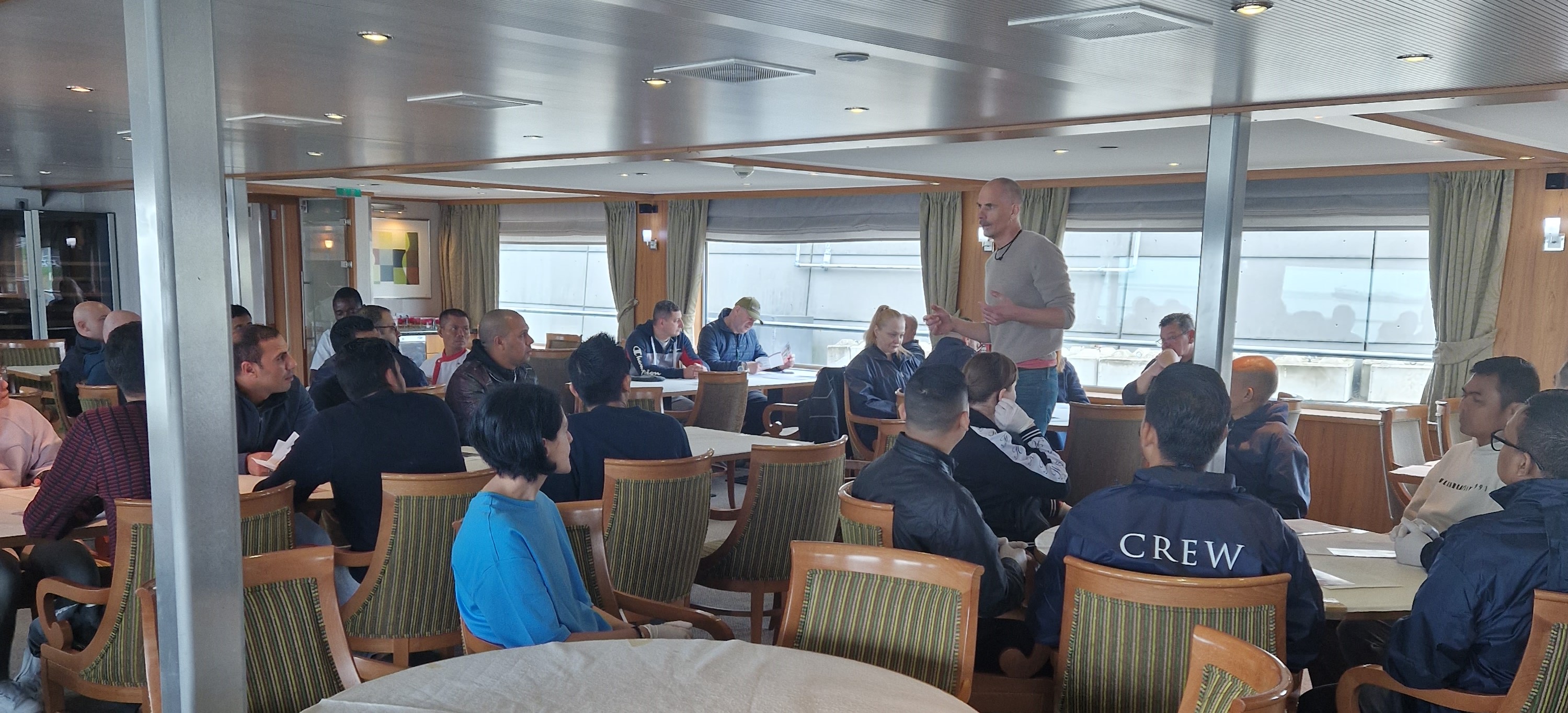 Nautilussekretär Holger Schatz während eines Kick-Off-Meeting bei River Advice in Lelystad (NL) Image: Nautilus International Image:Nautilussekretär Holger Schatz während eines Kick-Off-Meeting bei River Advice in Lelystad (NL) Image: Nautilus International