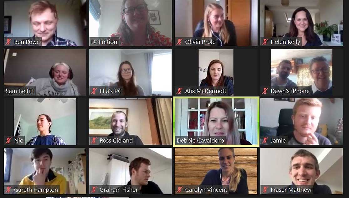 Members join an online launch of the Nautilus Champions initiative. Image:Members join an online launch of the Nautilus Champions initiative.