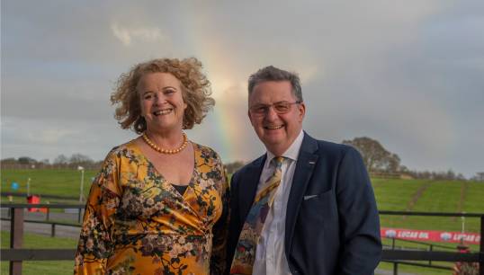 Image:Sacha Meijer thanked Mark Dickinson for the care he took in preparing her for the top job. Images: Brad Wakefield 