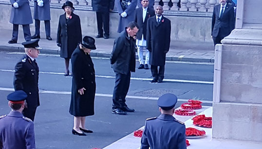 Nautilus professional and technical officer David Appleton (far right) at the Cenotaph flanked by Minnie Churchill, representing the Air Transport Auxiliary and Roy Wilsher, representing the civilian services. Image:Nautilus professional and technical officer David Appleton (far right) at the Cenotaph flanked by Minnie Churchill, representing the Air Transport Auxiliary and Roy Wilsher, representing the civilian services.