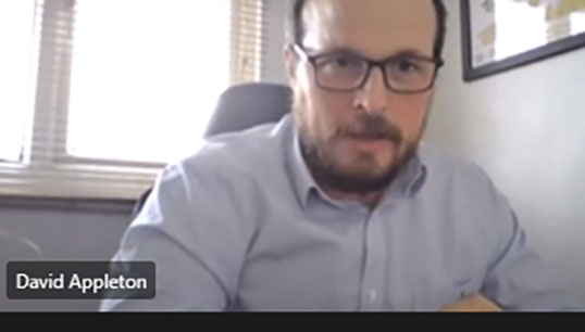 Nautilus official David Appleton speaking at the online meeting of the Nautilus Professional and Technical Forum on 6 April 2021 Image:Nautilus official David Appleton speaking at the online meeting of the Nautilus Professional and Technical Forum on 6 April 2021