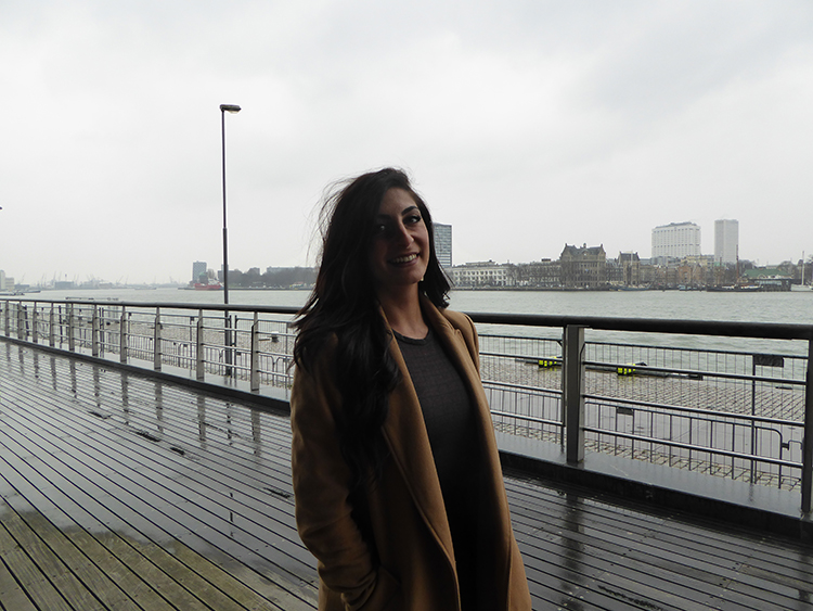 Liana Engibarjan als binnenvaart influencer Image:Liana Engibarjan als binnenvaart influencer
