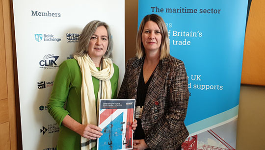 Family connection: Liz Savile Roberts MP, Westminster leader for Plaid Cymru, left, with Nautilus head of strategy Debbie Cavaldoro Image:Family connection: Liz Savile Roberts MP, Westminster leader for Plaid Cymru, left, with Nautilus head of strategy Debbie Cavaldoro