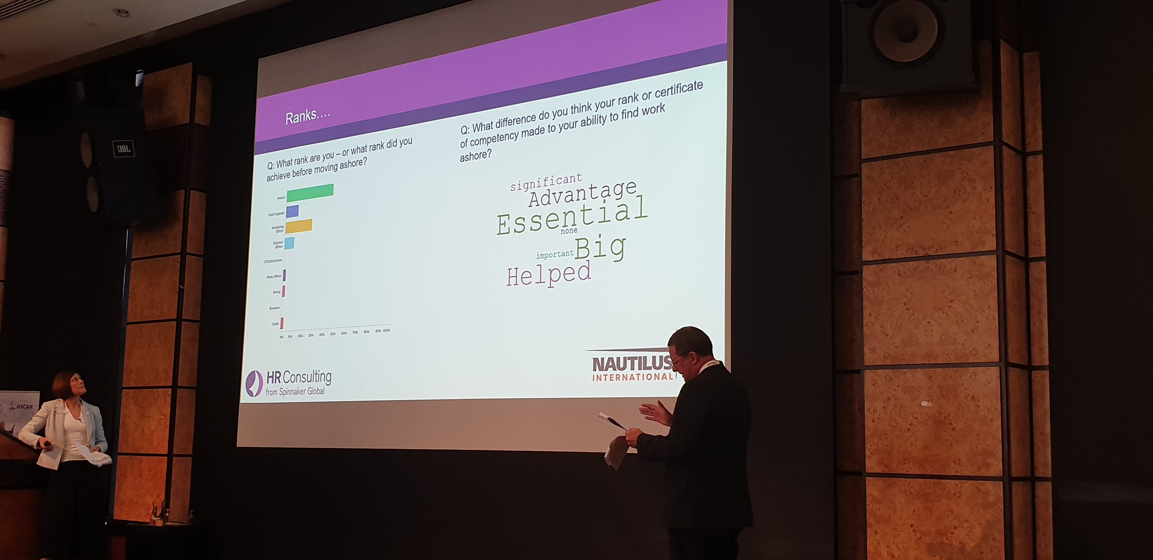 Nautilus general secretary Mark Dickinson presenting the preliminary findings at HR Consulting event Image:Nautilus general secretary Mark Dickinson presenting the preliminary findings at HR Consulting event