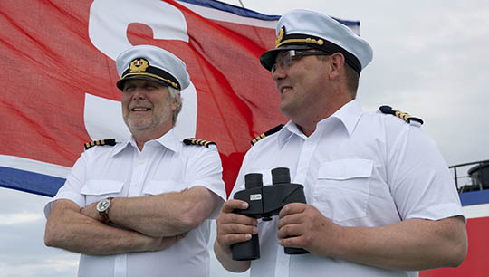 A Stena Line master and captain onboard. Image: Stena Line Image:A Stena Line master and captain onboard. Image: Stena Line