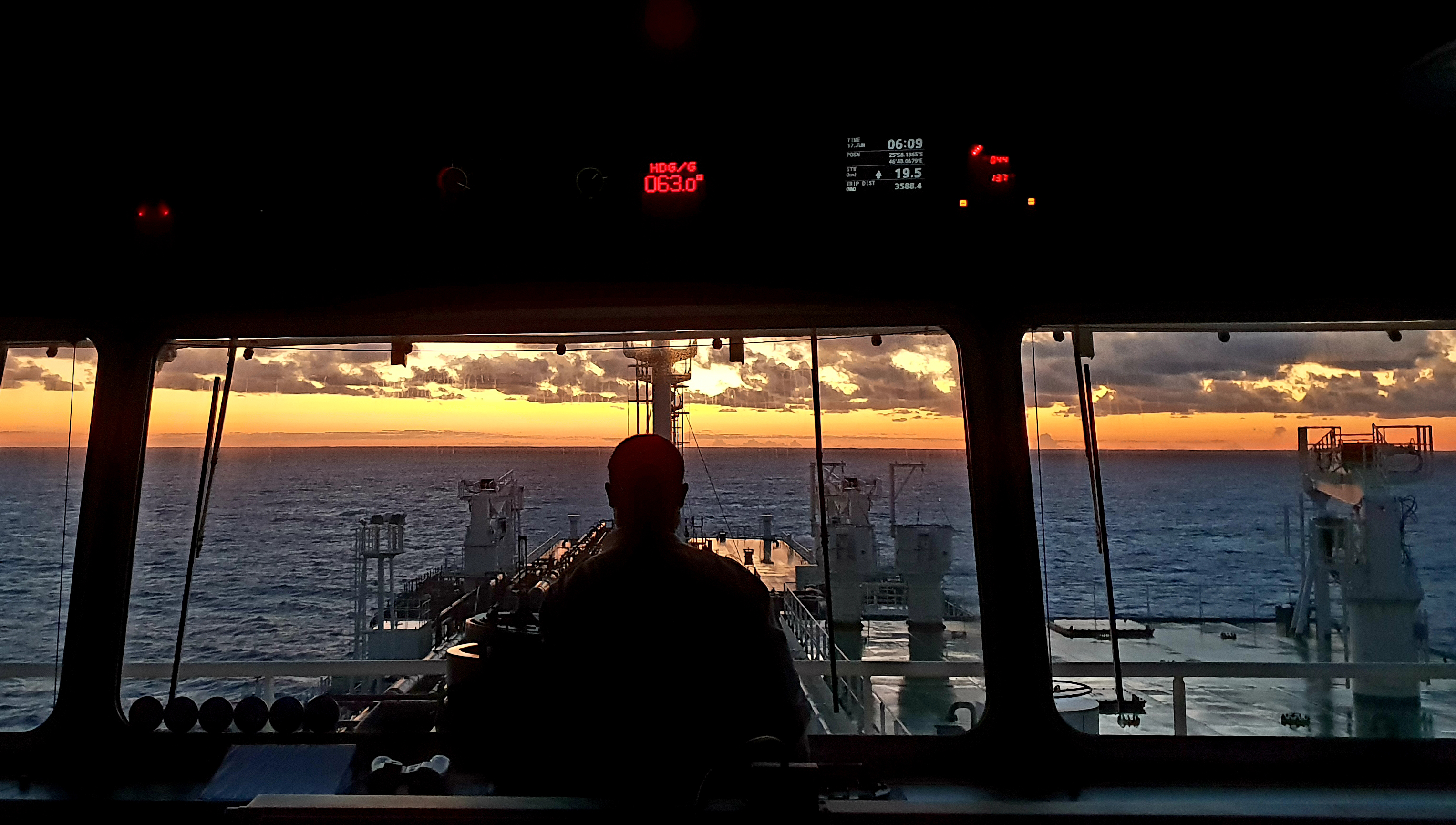 An AB on lookout duties. Image : Jack Fisher member - 2019 Nautilus Inmarsat photo competition entry. Image:An AB on lookout duties. Image : Jack Fisher member - 2019 Nautilus Inmarsat photo competition entry.