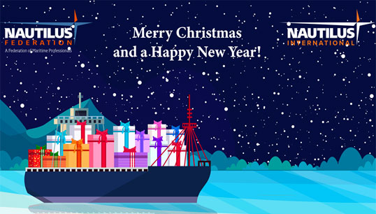 Seasons' greetings from Nautilus International and the Nautilus Federation. Image: Nautilus International Image:Seasons' greetings from Nautilus International and the Nautilus Federation. Image: Nautilus International