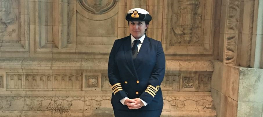 Nautilus Champion and deputy captain with Carnival UK, Martel Fursdon. Image:Nautilus Champion and deputy captain with Carnival UK, Martel Fursdon.