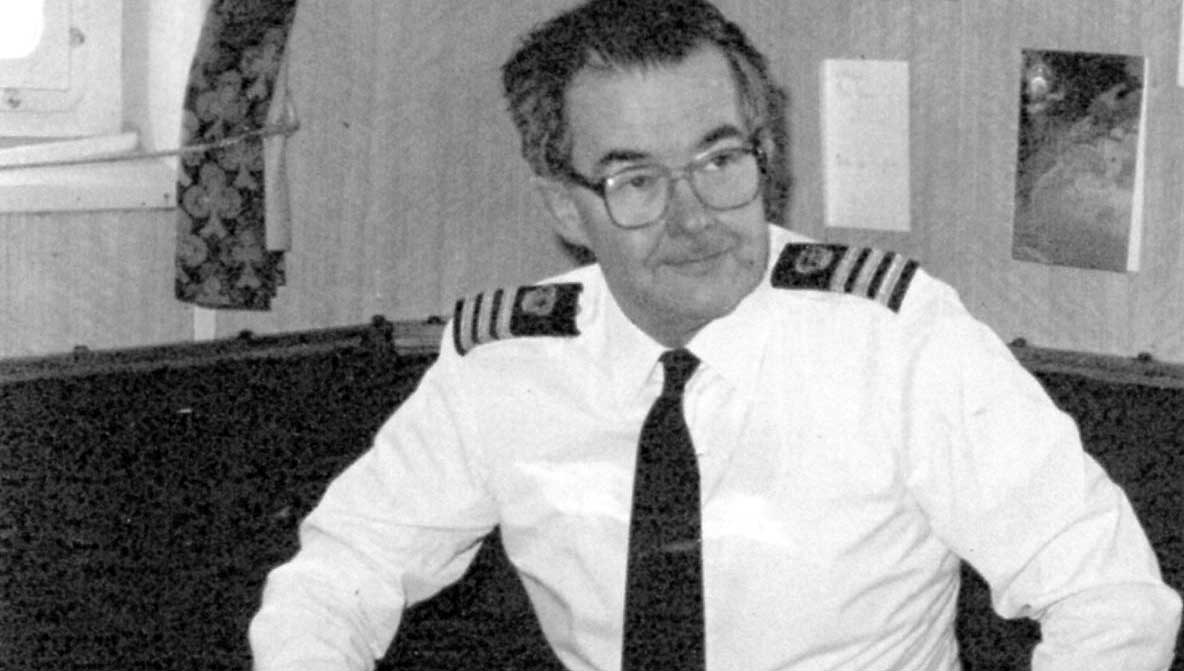 Captain Michael Harding in May 1985, onboard the RRS Discovery Image:Captain Michael Harding in May 1985, onboard the RRS Discovery