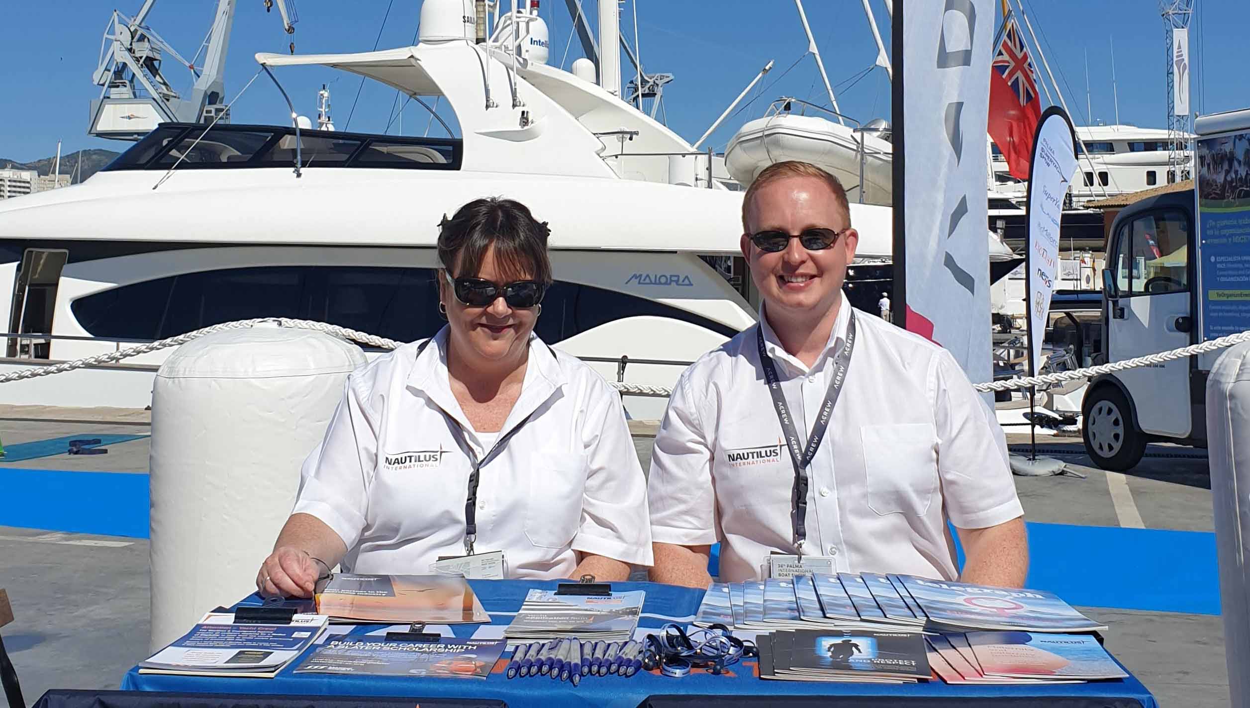 Pauline Parry and Danny McGowan at the Palma show. Image:Pauline Parry and Danny McGowan at the Palma show.