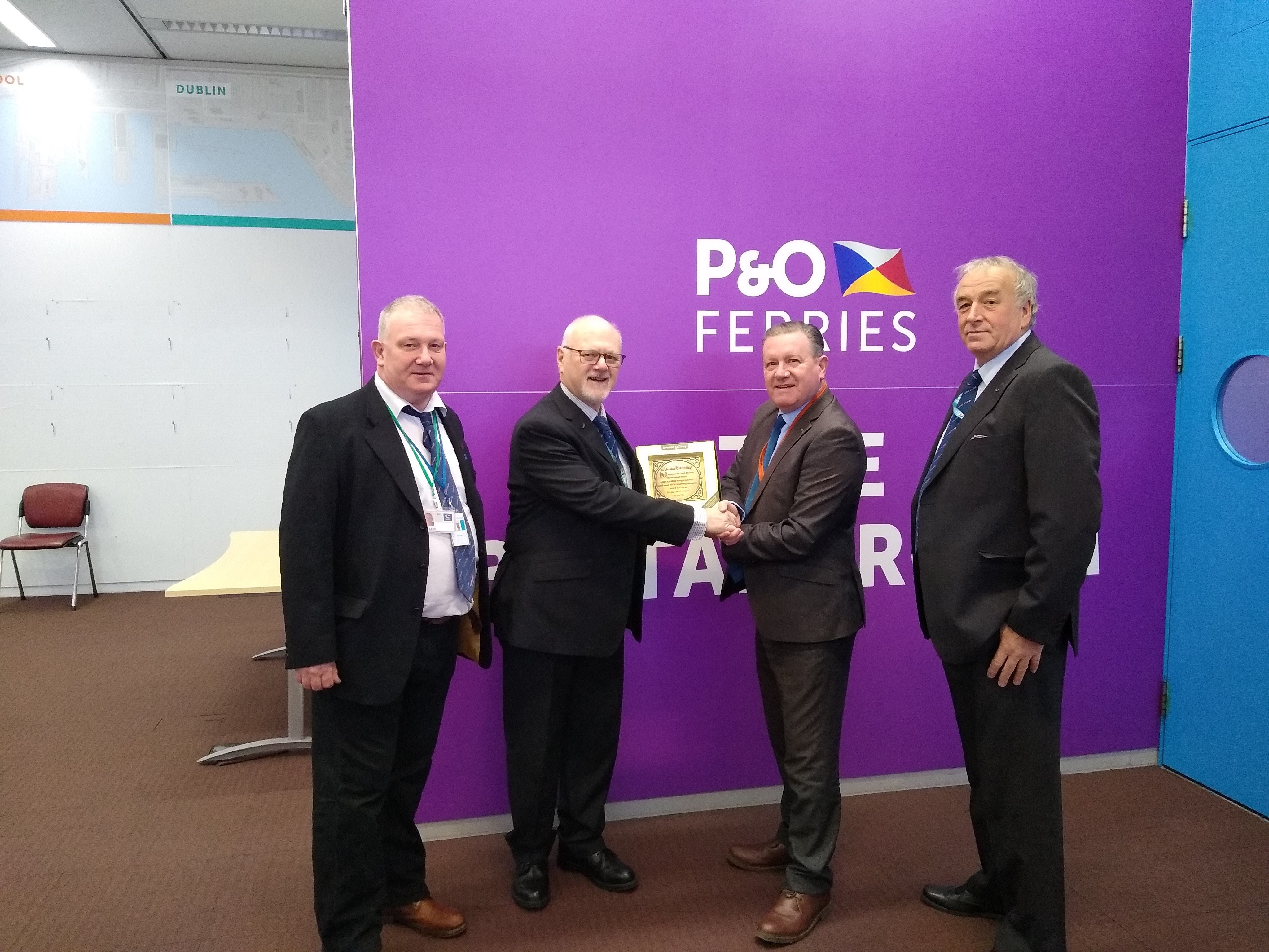 Presentation ceremony: (from left-right) Phil Lees, Paul Dilks, Micky Smyth and Chris Lewis Image:Presentation ceremony: (from left-right) Phil Lees, Paul Dilks, Micky Smyth and Chris Lewis