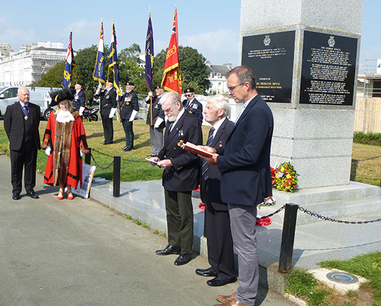 Merchant Navy Day celebrations at the Plymouth Merchant Navy Monument. All images: Paul Wright Image:Merchant Navy Day celebrations at the Plymouth Merchant Navy Monument. All images: Paul Wright