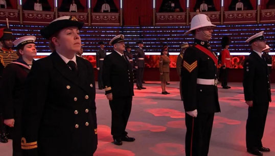 Nautilus liaison officer Dave Gatenby (middle rear) and communications rating Molly Oakley formed part of the contingent along with two Royal Navy instructors from HMS Collingwood. Image:Nautilus liaison officer Dave Gatenby (middle rear) and communications rating Molly Oakley formed part of the contingent along with two Royal Navy instructors from HMS Collingwood.