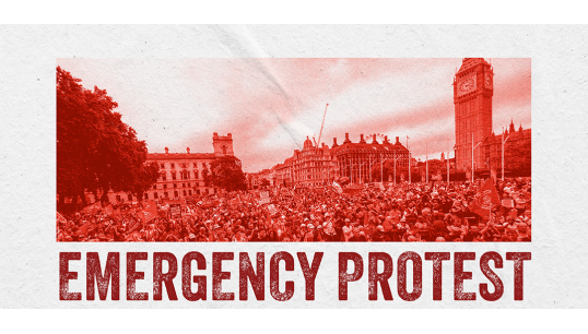 The protest is due to take place at 6pm on Monday 22 May in Parliament Square, Central London. Image: TUC Image:The protest is due to take place at 6pm on Monday 22 May in Parliament Square, Central London. Image: TUC