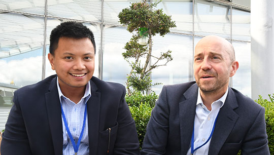 Sea to City mentee Ron Llamas, left, and Chairman of Maritime London Phil Parry. Image:Sea to City mentee Ron Llamas, left, and Chairman of Maritime London Phil Parry.