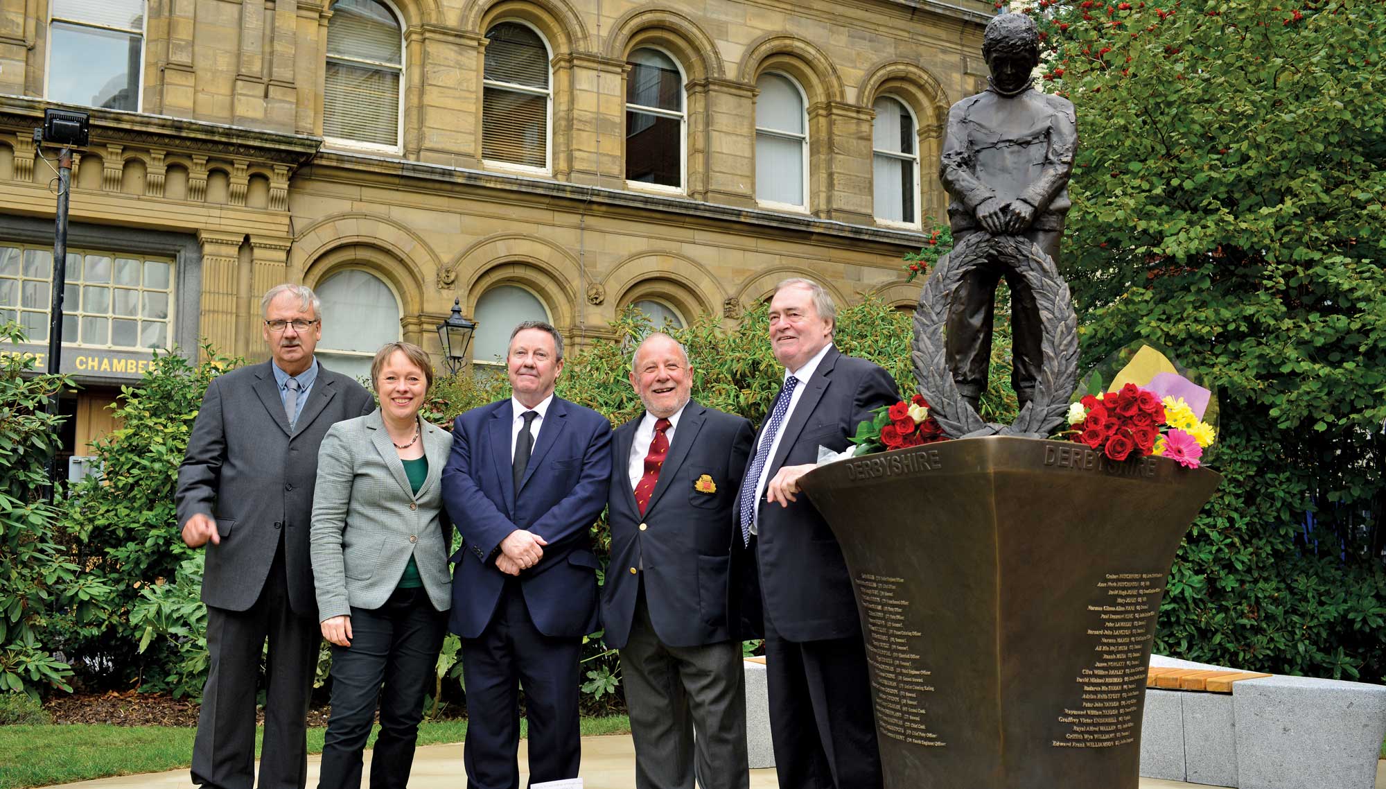 Ronnie Cunningham (centre) represented Nautilus at the 2018 opening of the memorial garden and sculpture for MV Derbyshire in Liverpool. Also pictured, left to right, are: Paul Lambert of the Derbyshire Family Association; Maria Eagle MP; Captain David Creamer of the Bibby Line reunion committee; and Lord Prescott Image: Tadgh Devlin Image:Ronnie Cunningham (centre) represented Nautilus at the 2018 opening of the memorial garden and sculpture for MV Derbyshire in Liverpool. Also pictured, left to right, are: Paul Lambert of the Derbyshire Family Association; Maria Eagle MP; Captain David Creamer of the Bibby Line reunion committee; and Lord Prescott Image: Tadgh Devlin