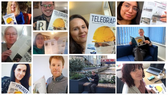 Post a pic with your new Telegraph magazine, like these Nautilus staff. Credit: Nautilus International Image:Post a pic with your new Telegraph magazine, like these Nautilus staff. Credit: Nautilus International