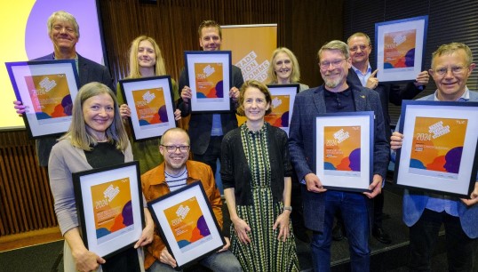 Award winners including Nautilus general secretary Mark Dickinson (top right). Image: TUC Image:Award winners including Nautilus general secretary Mark Dickinson (top right). Image: TUC
