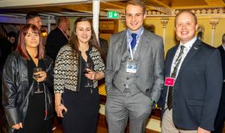 L-R Nautilus strategic organiser Rachel Lynch with members Lorna Baird and Alexander Day, and international organiser Danny McGowan Image:L-R Nautilus strategic organiser Rachel Lynch with members Lorna Baird and Alexander Day, and international organiser Danny McGowan