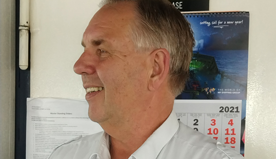 Captain Constant Herfst, chair of the Koninklijk College Zeemanshoop and serving master onboard tanker MT Thun Gratitude. Image:Captain Constant Herfst, chair of the Koninklijk College Zeemanshoop and serving master onboard tanker MT Thun Gratitude.