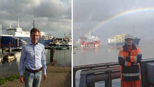 Most socially minded students: L-R: Reinier van Setten, of Vlissingen Maritime School and Roan Landstra of Maritime Institute Willem Barentsz (MIWB) in Terschelling. Image:Most socially minded students: L-R: Reinier van Setten, of Vlissingen Maritime School and Roan Landstra of Maritime Institute Willem Barentsz (MIWB) in Terschelling.