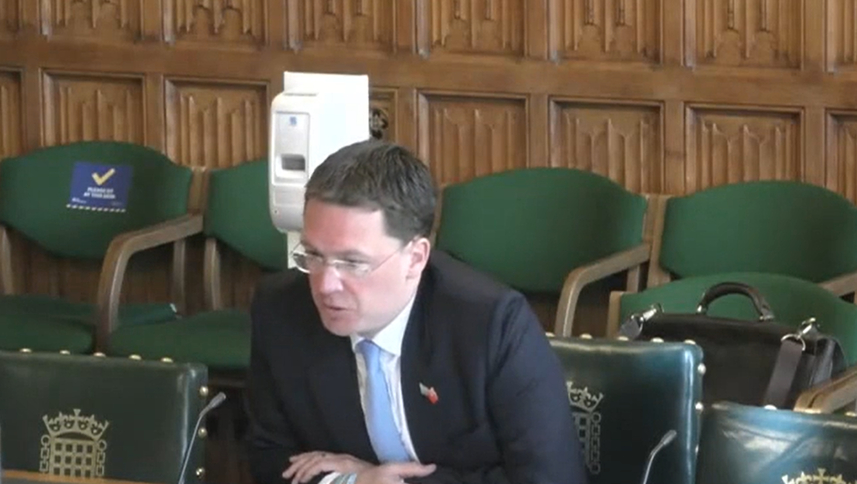 Maritime minister Robert Courts addresses the transport select committee Image:Maritime minister Robert Courts addresses the transport select committee