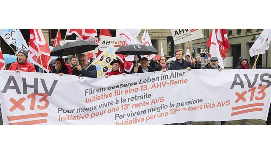 The 'yes' campaign on behalf of workers was carried out by an alliance of trade unions, pensioners' associations and political parties. Image: SGB Image:The 'yes' campaign on behalf of workers was carried out by an alliance of trade unions, pensioners' associations and political parties. Image: SGB