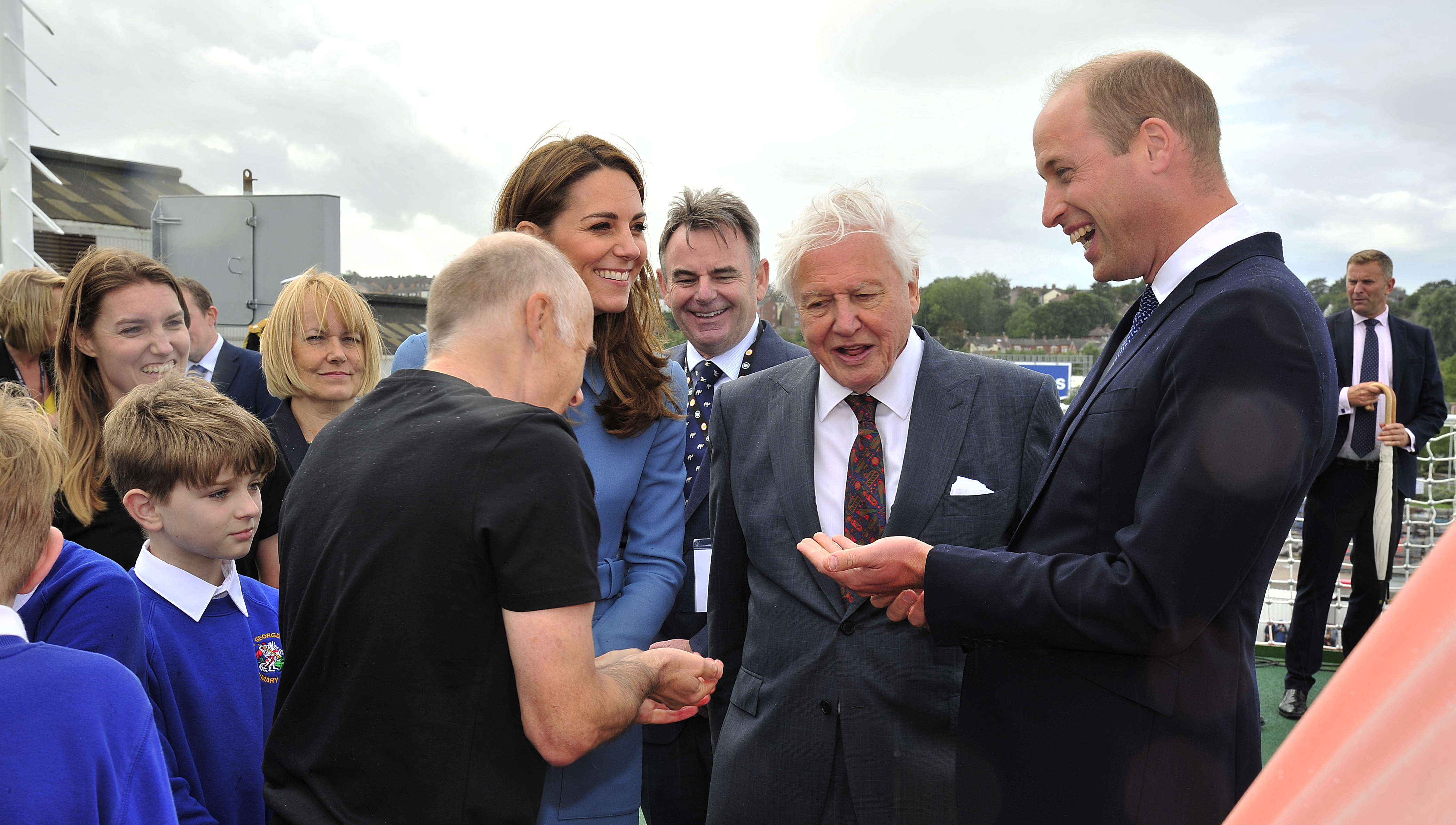 RRS Sir David Attenborough polar research ship naming ceremony was attended by the Duke and Duchess of Cambridge and the broadcaster after which the vessel was named. Images: Polaris Media for Cammell Laird and British Antarctic Survey. Image:RRS Sir David Attenborough polar research ship naming ceremony was attended by the Duke and Duchess of Cambridge and the broadcaster after which the vessel was named. Images: Polaris Media for Cammell Laird and British Antarctic Survey.