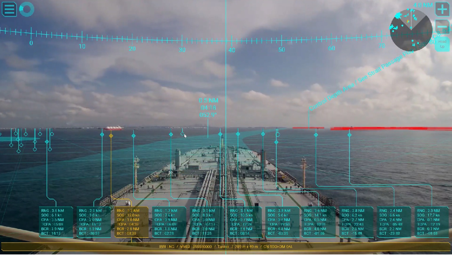 An augmented reality navigation system screen Image:An augmented reality navigation system screen