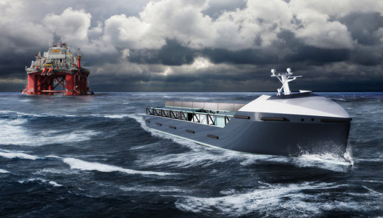 Rolls-Royce's vision of an automated offshore supply vessel. The company says the sector could be one of the first to regularly use 'smart' ships. Image: Rolls-Royce Image:Rolls-Royce's vision of an automated offshore supply vessel. The company says the sector could be one of the first to regularly use 'smart' ships. Image: Rolls-Royce