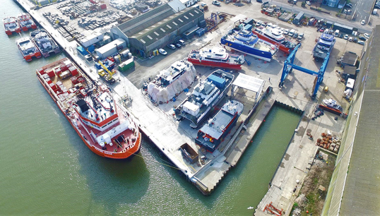 Daughter craft are used by the offshore wind industry to safely transfer technicians between the in-field service operation vessel (SOV). Image: Maurice Gray Image:Daughter craft are used by the offshore wind industry to safely transfer technicians between the in-field service operation vessel (SOV). Image: Maurice Gray
