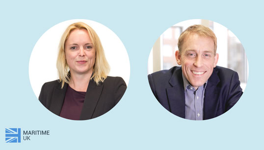 Maritime UK chair Sarah Kenny and vice chair Robin Mortimer. Image: Maritime UK Image:Maritime UK chair Sarah Kenny and vice chair Robin Mortimer. Image: Maritime UK