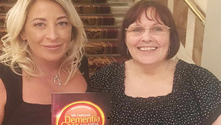 Alison Ellison (right) who provides specialist dementia care at Mariners Park was nominated by Care Home manager Jane Davies manager. Image:Alison Ellison (right) who provides specialist dementia care at Mariners Park was nominated by Care Home manager Jane Davies manager.