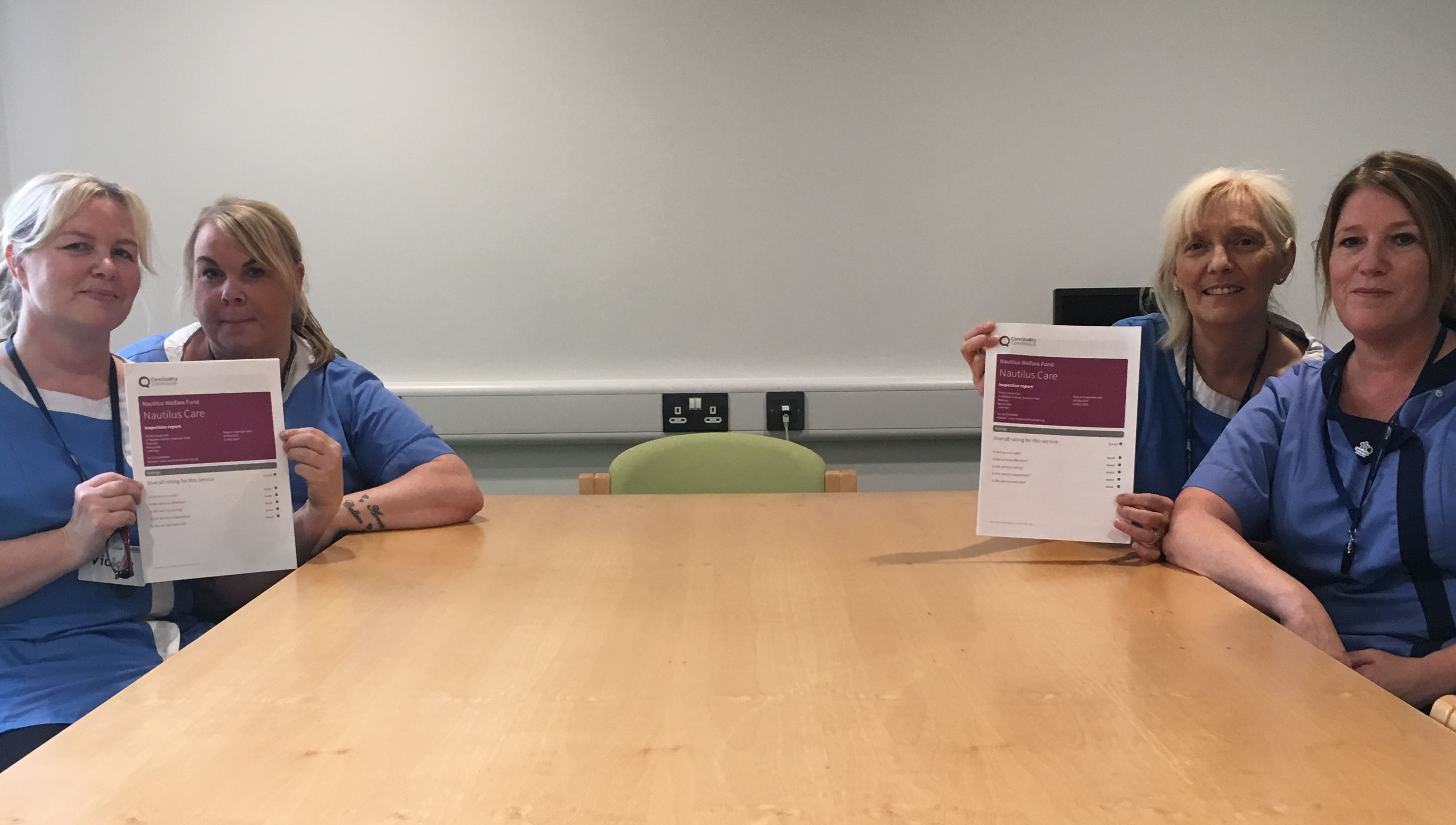 Some of the 18-strong domiciliary care team at Nautilus Mariners' Park. Image:Some of the 18-strong domiciliary care team at Nautilus Mariners' Park.