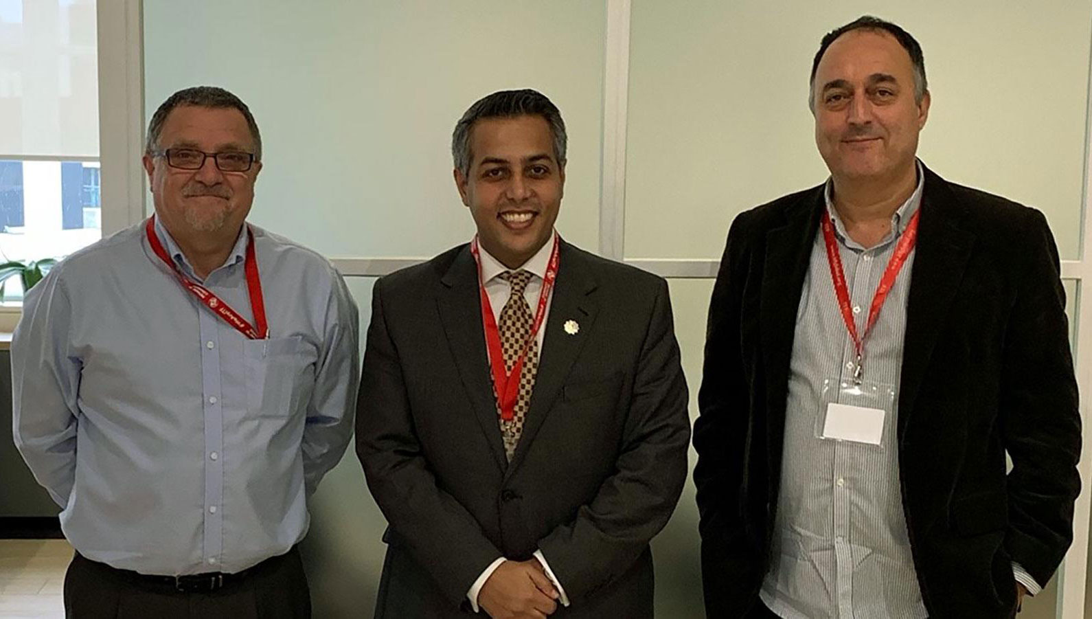 From left: Steve Trowsdale, Essam M Alammari and Mohamed Arrachedi meet at ITF headquarters in London on October 21. Image: ITF
Image:From left: Steve Trowsdale, Essam M Alammari and Mohamed Arrachedi meet at ITF headquarters in London on October 21. Image: ITF