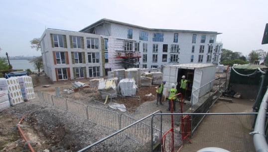 The new development taking shape at Nautilus Mariners' Park during May 2024. All images: Time-lapse Manchester Image:The new development taking shape at Nautilus Mariners' Park during May 2024. All images: Time-lapse Manchester