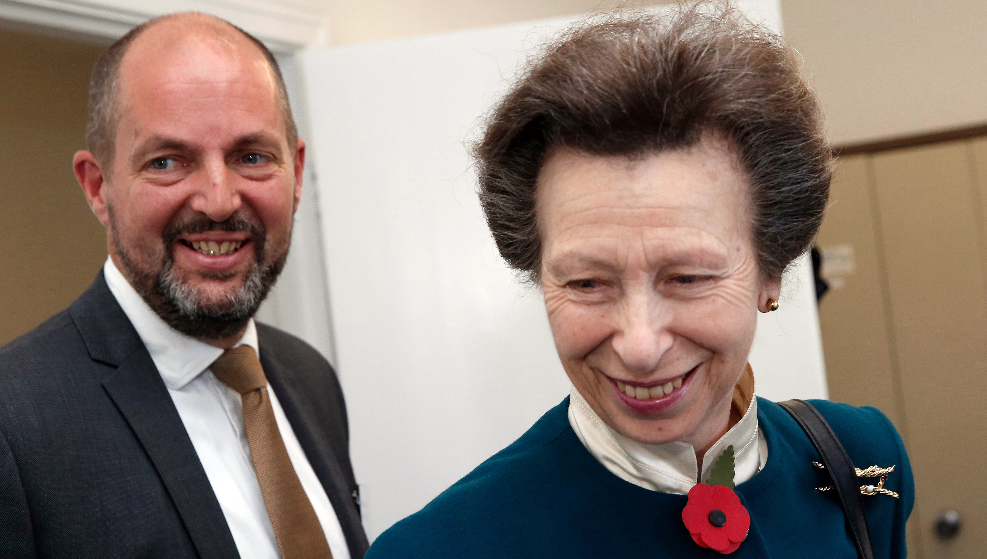 The Princess Royal met SAIL manager Miles Cowley (left) when she attended the seafarer advice charity's refurbished headquarters. Image:The Princess Royal met SAIL manager Miles Cowley (left) when she attended the seafarer advice charity's refurbished headquarters.