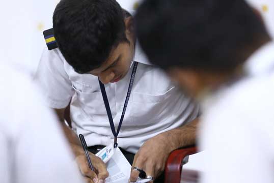 Global wellness at sea: maritime cadets attending a previous face-to-face wellness training session in India. Image: Sailors' Society
Image:Global wellness at sea: maritime cadets attending a previous face-to-face wellness training session in India. Image: Sailors' Society