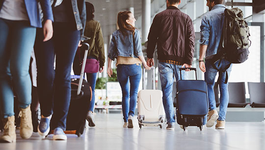 Airport Departures: all passengers must show proof of a negative test within 24 hours of departing for the US. Image: Getty Images Image:Airport Departures: all passengers must show proof of a negative test within 24 hours of departing for the US. Image: Getty Images