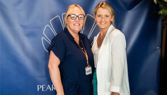 Nautilus strategic organiser Cheryl McCann (left) with the founder of Yacht Pearls of Wisdom Cherise Reedman at an event in Antibes. Image: Nautilus International Image:Nautilus strategic organiser Cheryl McCann (left) with the founder of Yacht Pearls of Wisdom Cherise Reedman at an event in Antibes. Image: Nautilus International