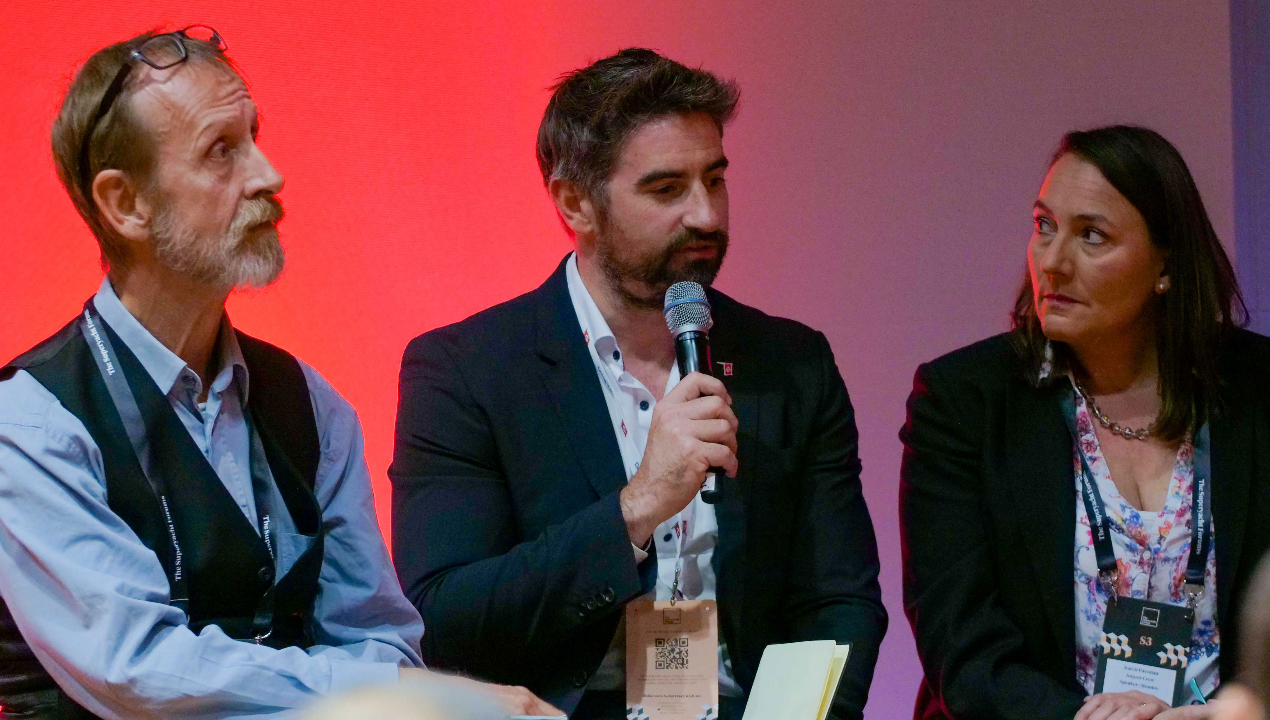 From left to right: Jörg Wendt of D&B services, Jo Assael from Dohle Yachts and Karen Passman from Impact Crew Image:From left to right: Jörg Wendt of D&B services, Jo Assael from Dohle Yachts and Karen Passman from Impact Crew